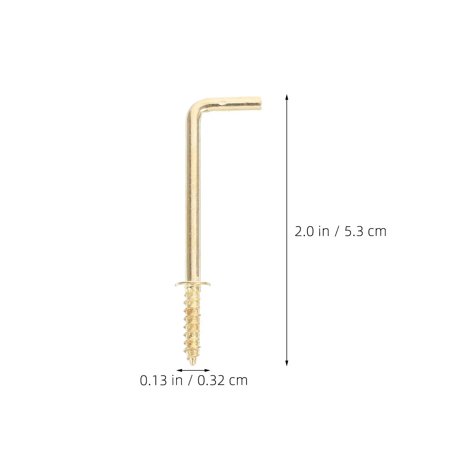 30Pcs Right Angle Hooks Heavy Duty Metal Shape Self Tapping Display Hangers for Workplace Jewelry Bathroom Kitchen