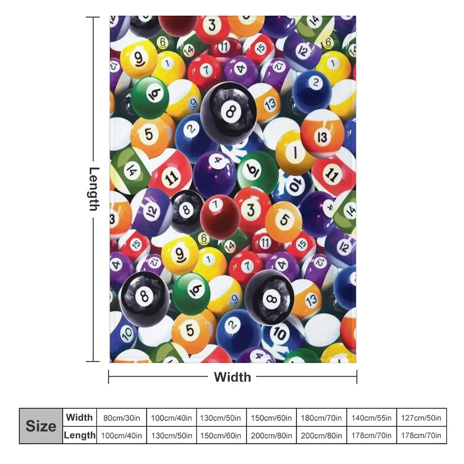 billiards, pocket billiards, carom, ball, colorful Throw Blanket couch cozy soft plush fuzzy picnic outdoor blanket