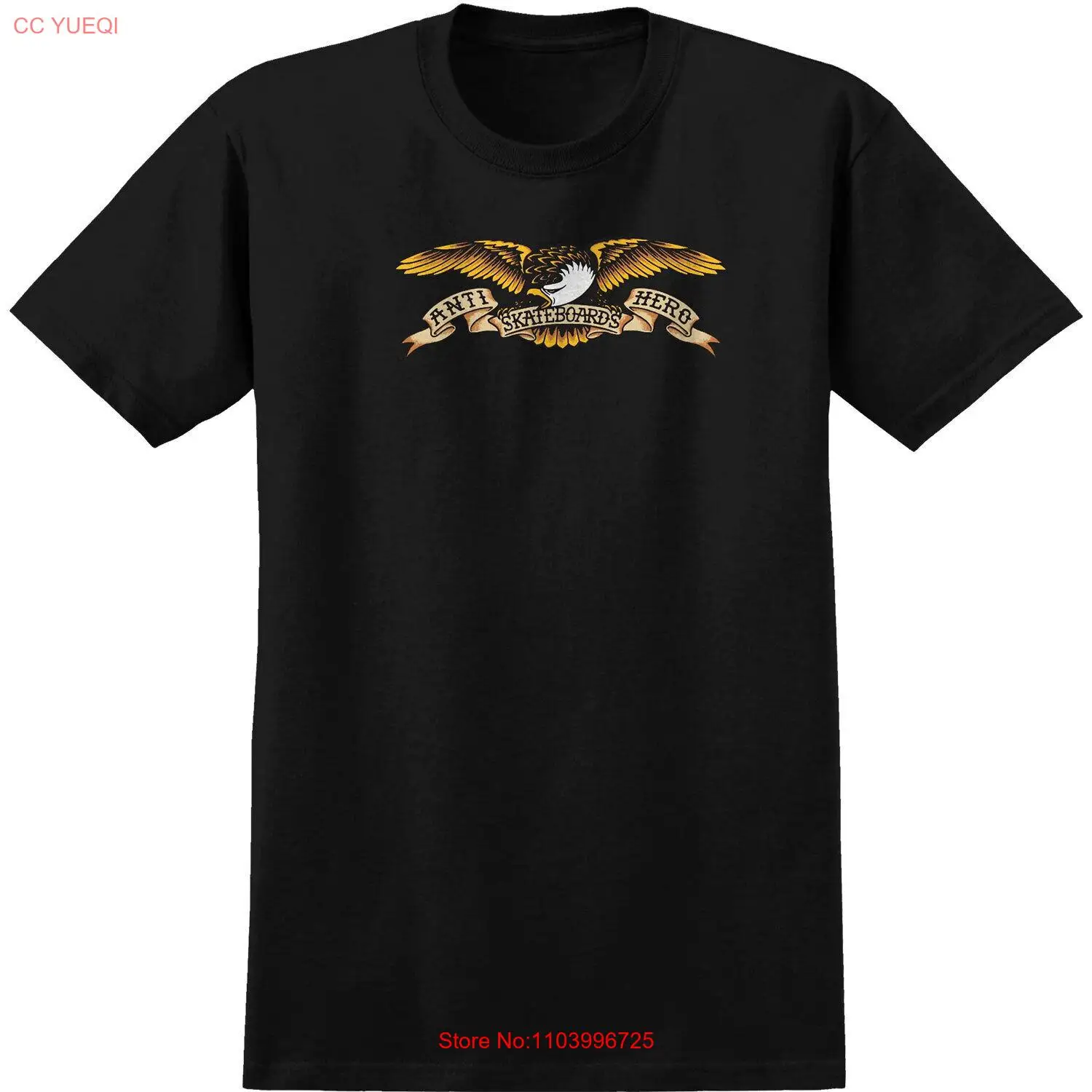 Anti Hero Skateboards Shirt Eagle Black