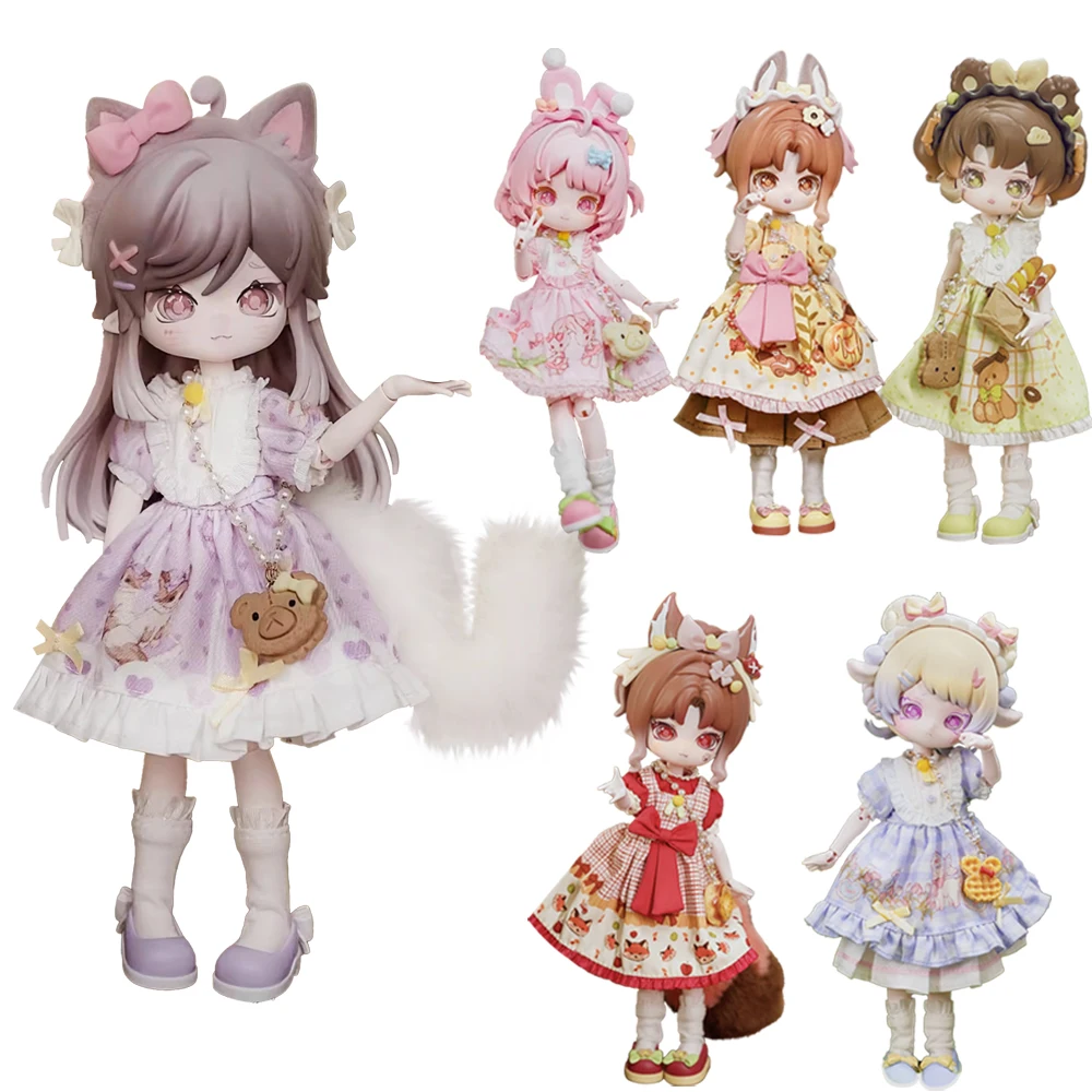 Come4free Minty Strange Forest Series figurka śliczne OB11 15cm Bjd Doll ruchome wspólne lalki figurka zabawka prezenty