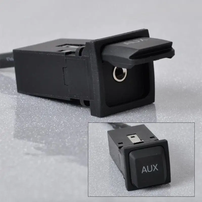 6XDF AUX Car Socket Switch Cable RCD310 RCD510 RNS315 for VW1 Golf MK6 MK5