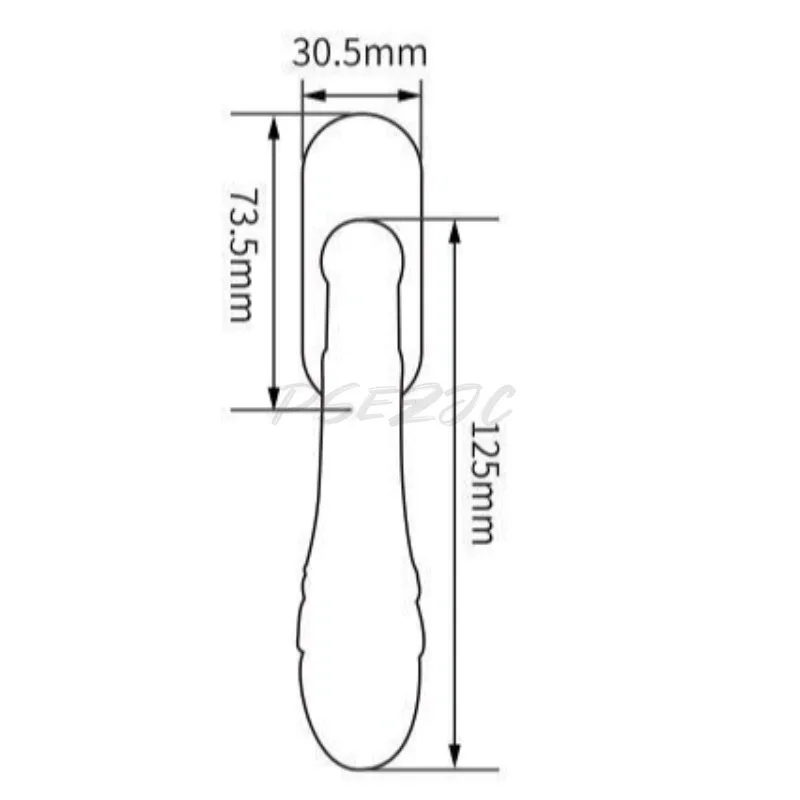 High End Window Brass Forged Handle Thickened Solid Window Handle Outward Opening Inward and Outward Pushing Window Handle