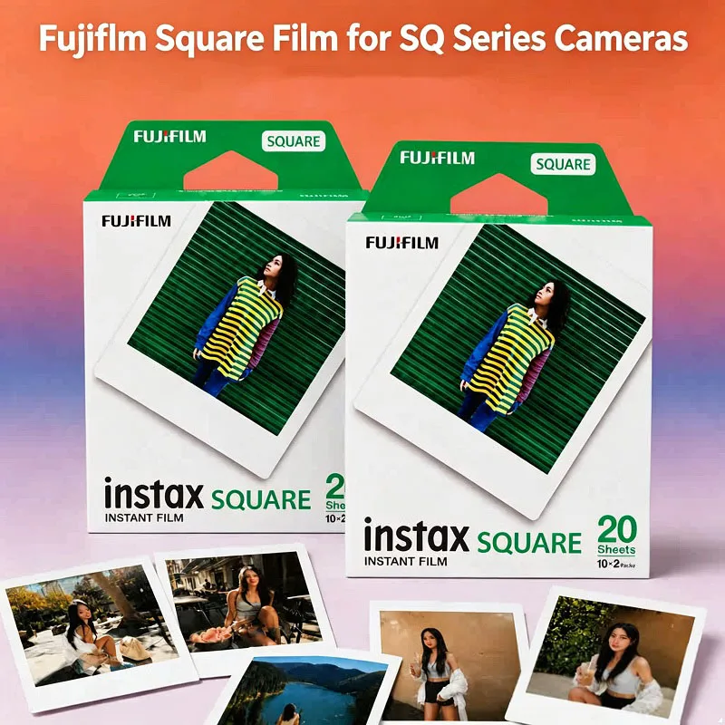 Instax Square White Edge/MONO/White /Black Frame 10-100 Sheets Fujifilm Film Photo Paper For SQ10 SQ6 SQ20 Instant Film Camera