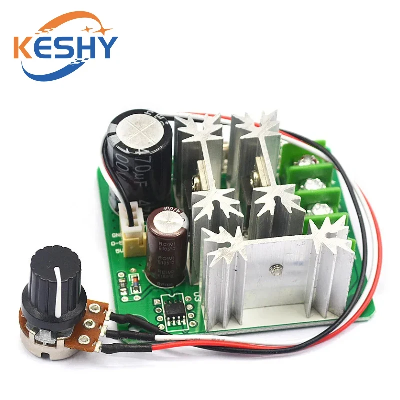 DC 6V-90V 15A DC Motor Speed Controller Stepless Speed Regulation Pulse Width PWM DC 12V 24V 36V 48V 1000W