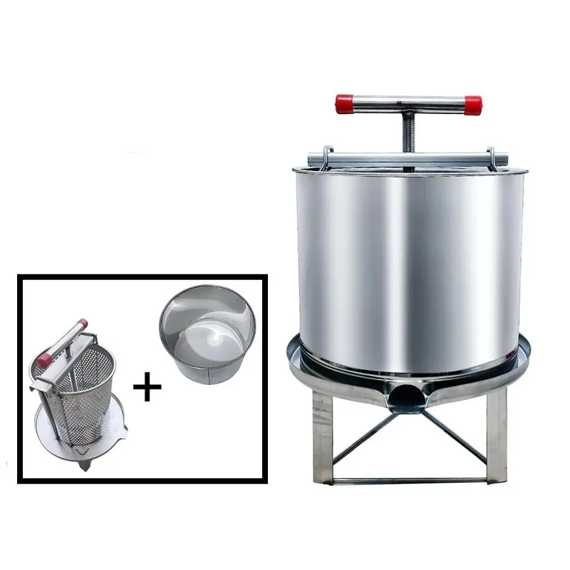 

Пресс для меда с крышкой, ручная металлическая медоэкстрактор, оборудование для пчеловодства, портативное оборудование для домашнего пчеловодства на ферме