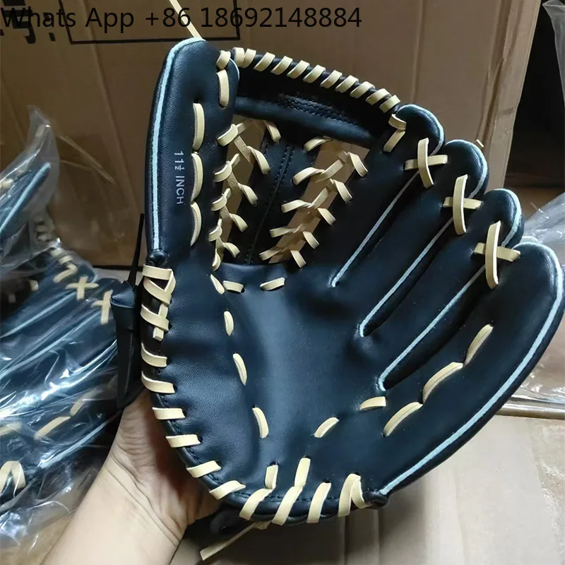 Baseball gloves pitcher inside and outside field imitation cowhide softball gloves training catcher gloves baseball