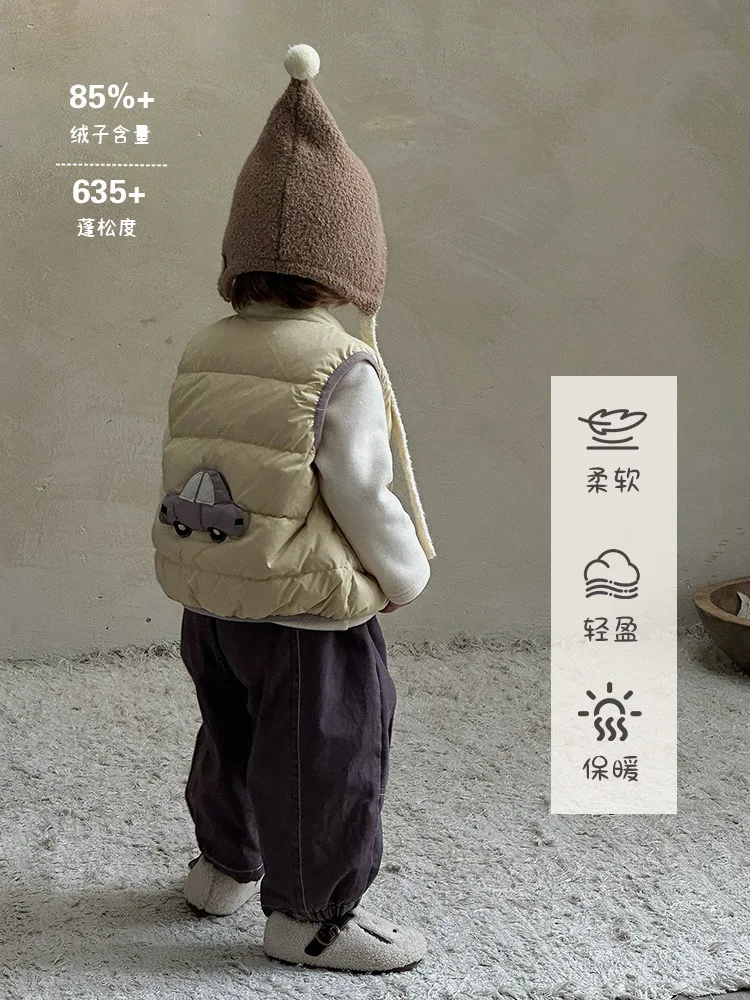 

Baby Autumn and Winter Clothing Lightweight Down Jacket Vest2025Infant Down Warm Clothing Stylish Outing Wear aClass