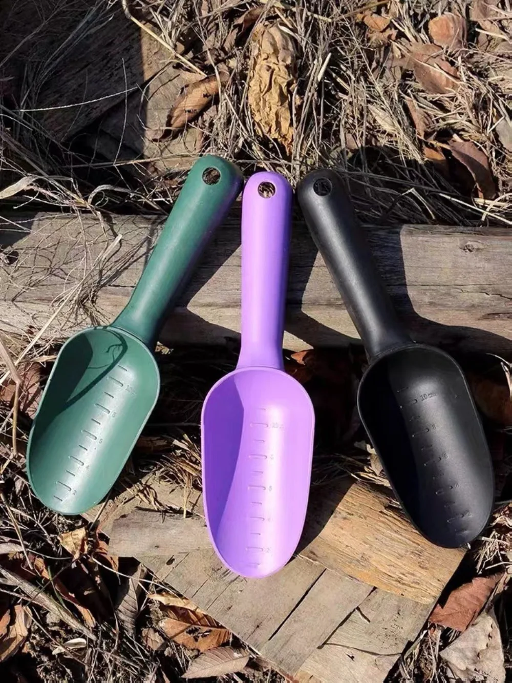 10pcs Gardening Shovel Thickened Plastic Soil Shovel Soil Spoon Balcony Planting Gardening Flowers Soil Loosening Tool