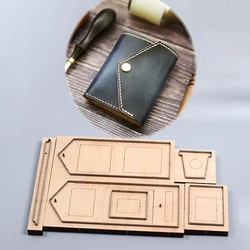 11x9cm folded wallet cardholder leather craft cutting dies knife mold cutter