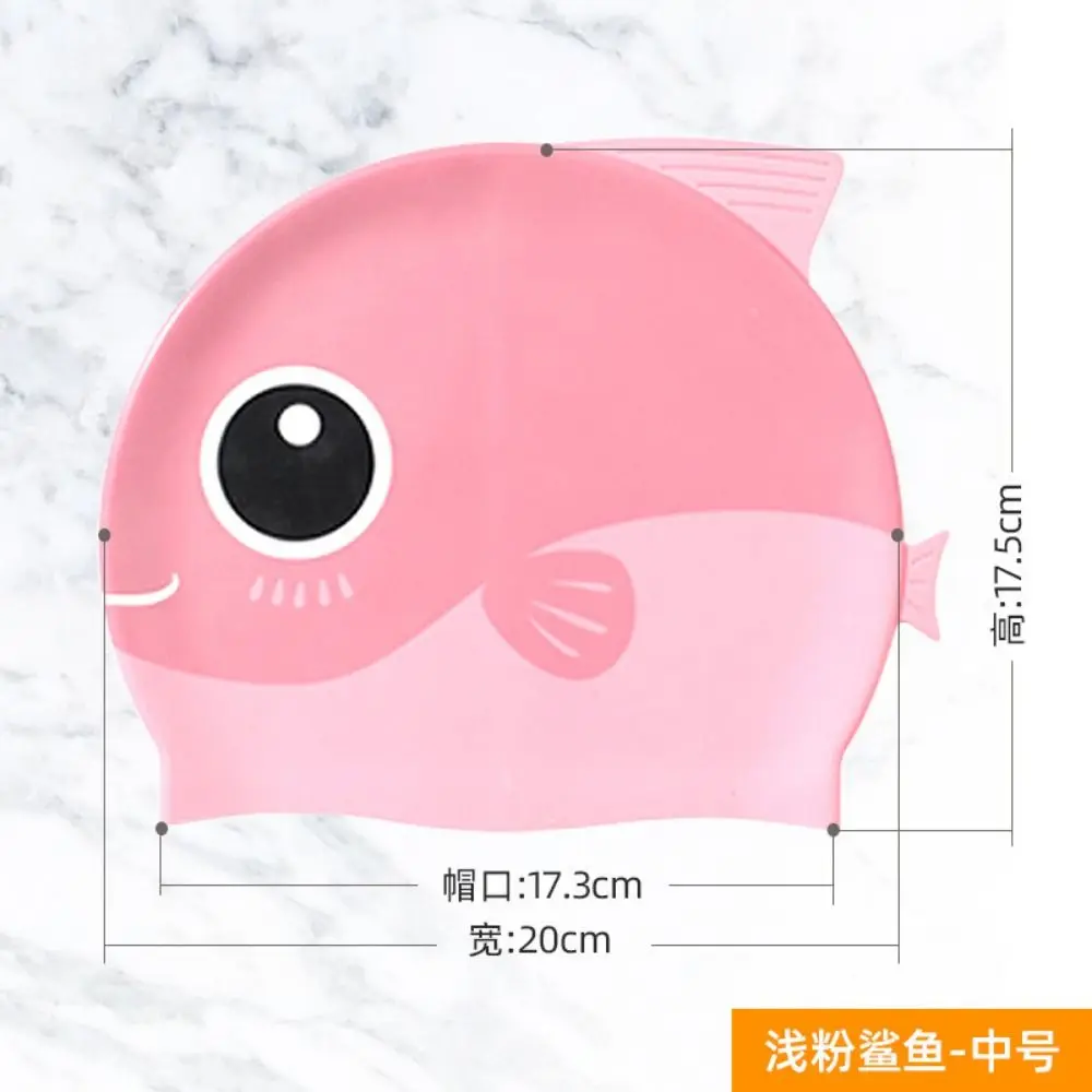 

For Kids Children Swimming Cap Cartoon Pattern Protect Ears For Diving Swimming Cap Elastic Hat Swim Pool Hat Swimming Hat