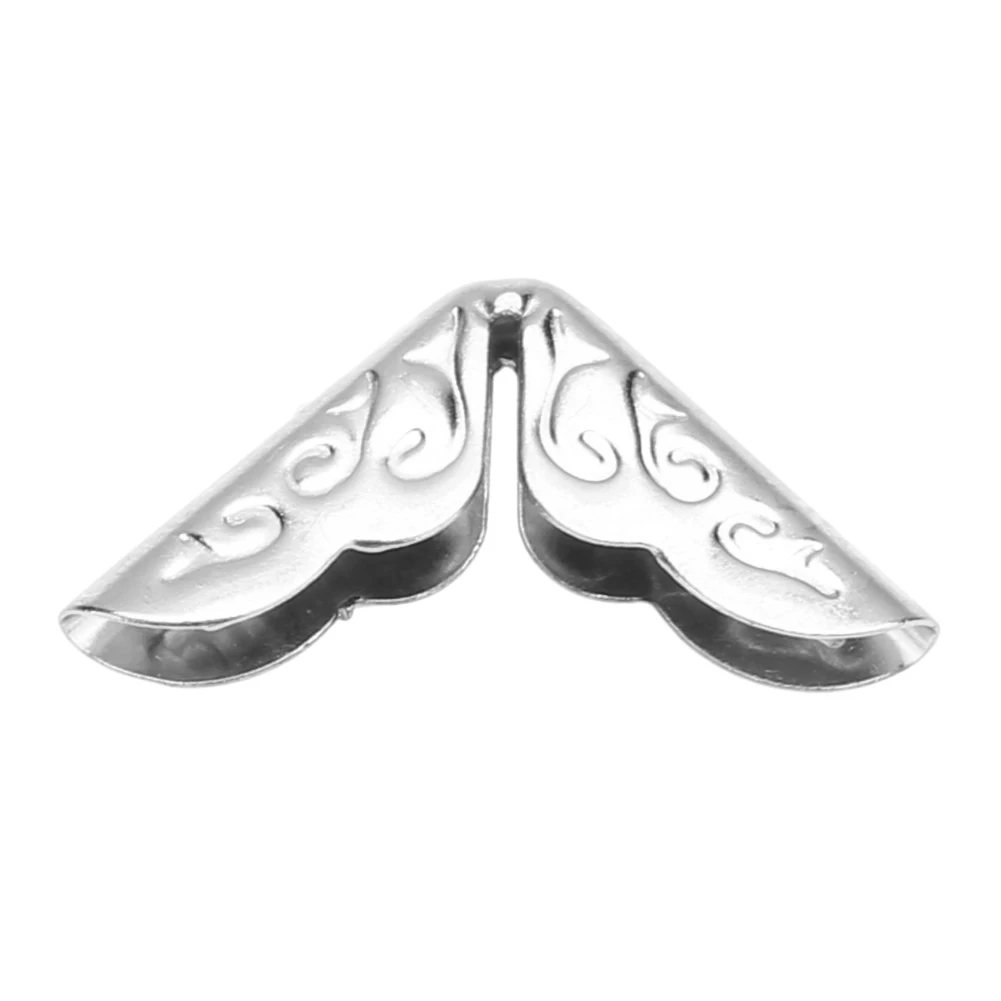 100 Uds. Protectores de esquinas para álbumes de recortes, tarjetas, menú, libro de Metal, Protector de esquina para ordenador portátil, álbumes de fotos