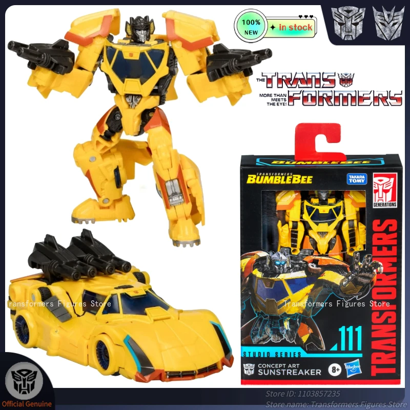 Oryginalne, nowe zabawki transformery, seria Studio SS-111 Sunstreaker, figurka akcji z filmu G1, model anime, lalka, prezenty