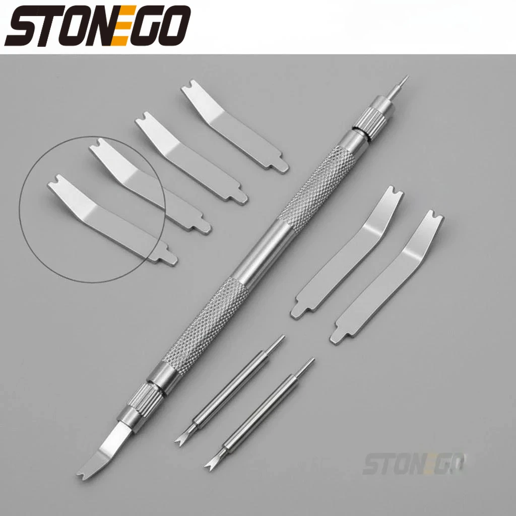 5Pcs Professional Watch Repair Tool Kit Spring Bar Remover Bracelet Opener Pin Tool Set for Watch Band Replacement Repair