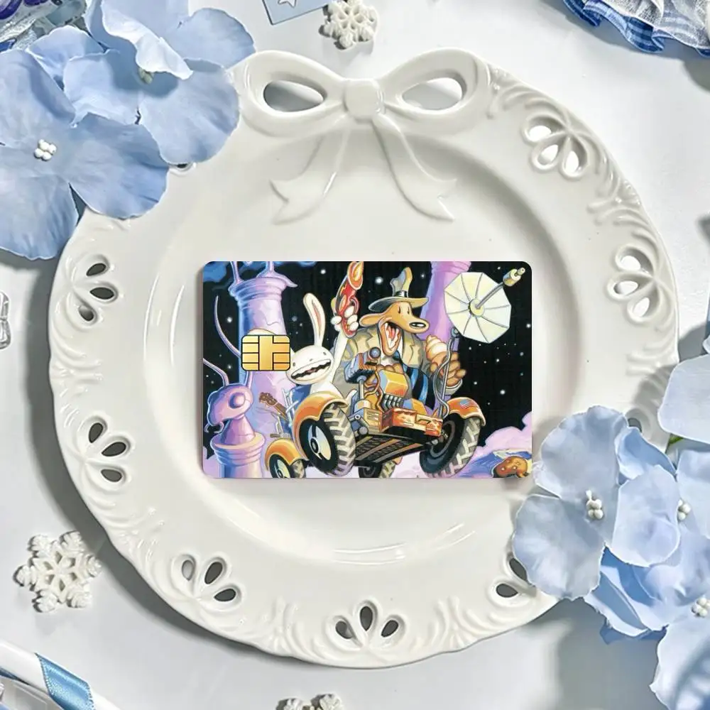 Game cute Bosco Sam Max  Card HD Stickers Game Card Decal Card Matte Film Skin Small Chip Waterproof Sticker