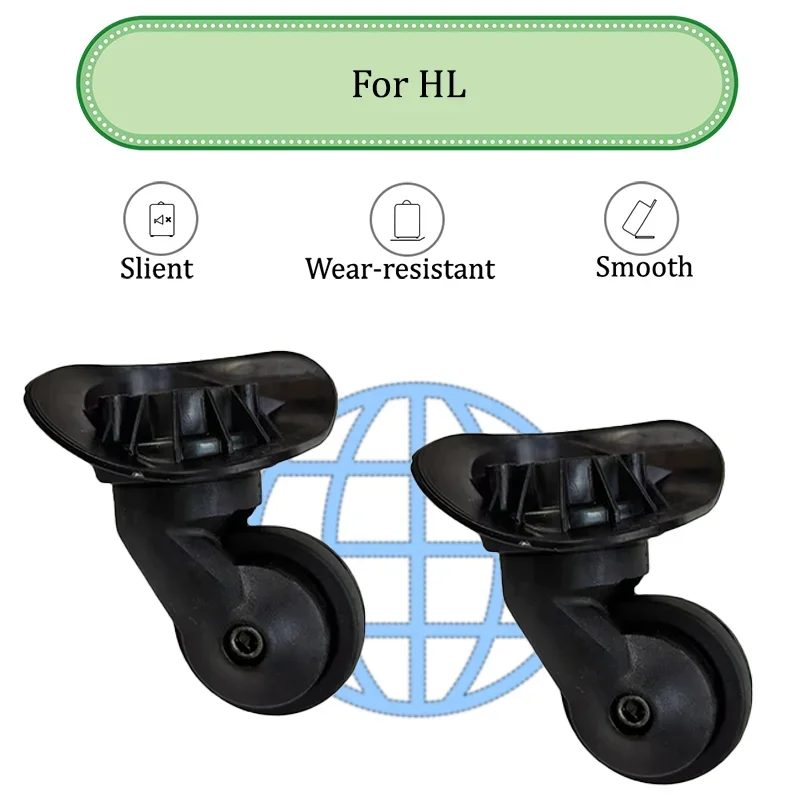 For HL A-851 Luggage Wheel Replacement 360° Universal Wheel Universal Replacement Luggage Trolley Simple Repair Rollers
