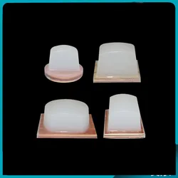 Crystal Transparent Durable Pneumatic Pad Printing Rubber Head Square Circular Strip Choose with Shipping Fee