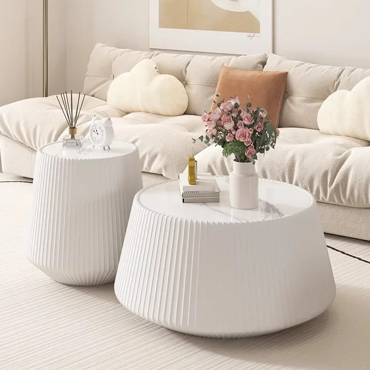 Light Luxury Cream Style Hotel Rest Area Beauty Salon Reception Negotiation Special-shaped Combination Diamond Coffee Table