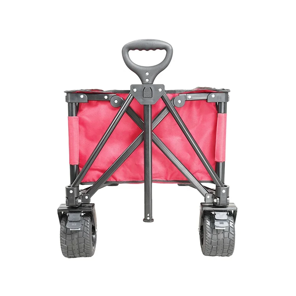 Heavy Duty Hand Cart Trolley Collapsible Camping Folding Wagon Foldable Portable Trolleys Beach Cart
