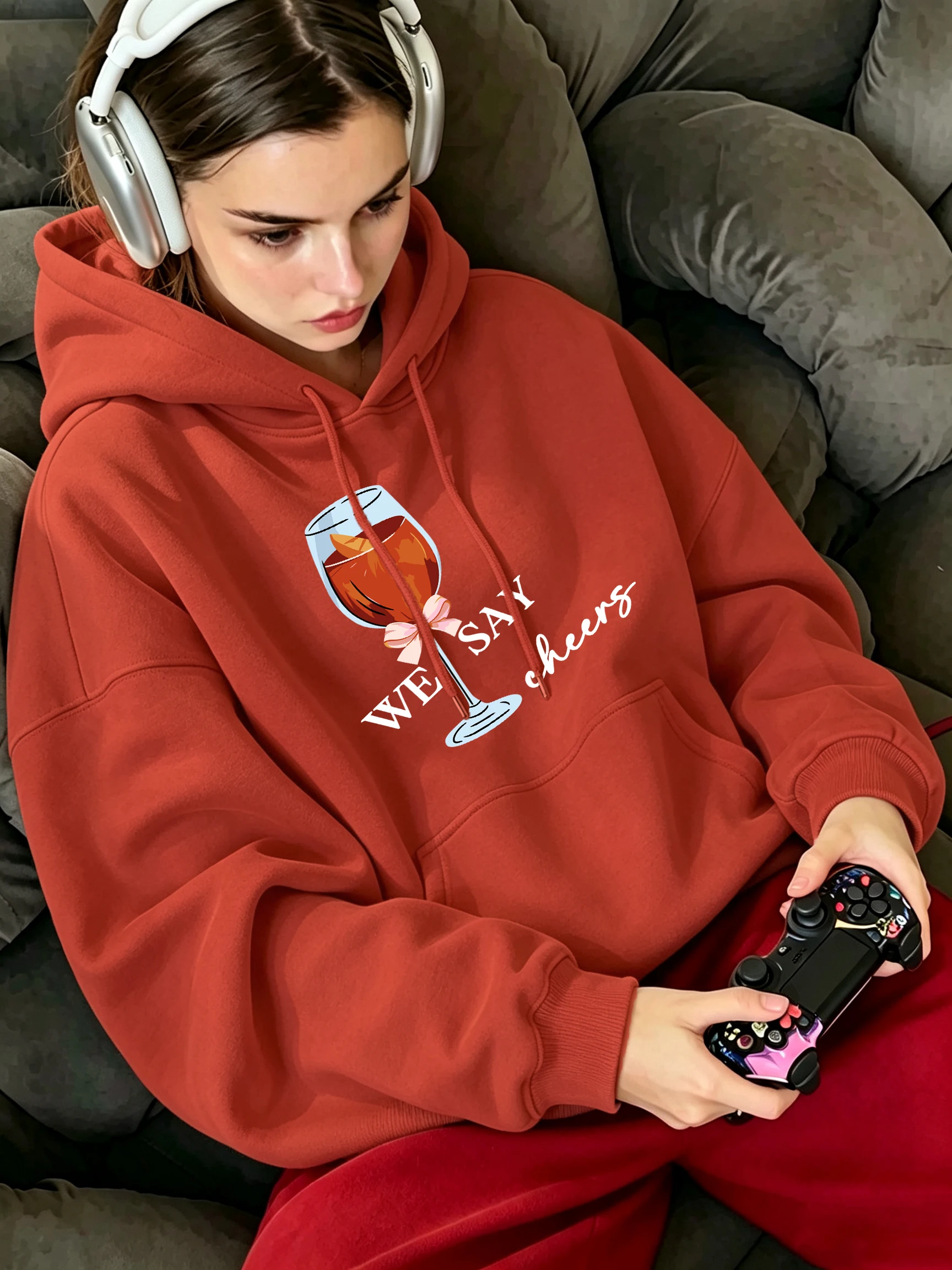 Winter Clothes - Sweet Fruity Wine Printing Women Casual