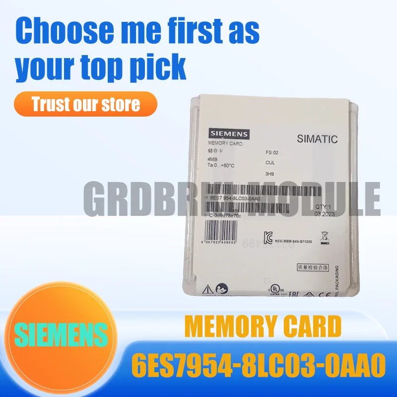 

Brand New Original SIEMENS 6ES7954-8LC03-0AA0 6ES7 954-8LC03-0AA0 Memory card