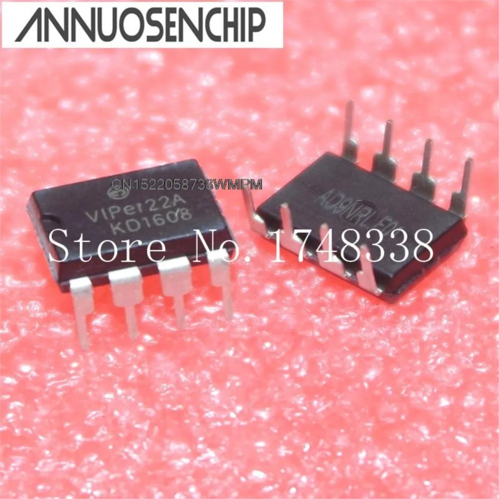 100PCS New and Original SMPS Primary Switcher VIPER22 DIP-8 VIPER22A