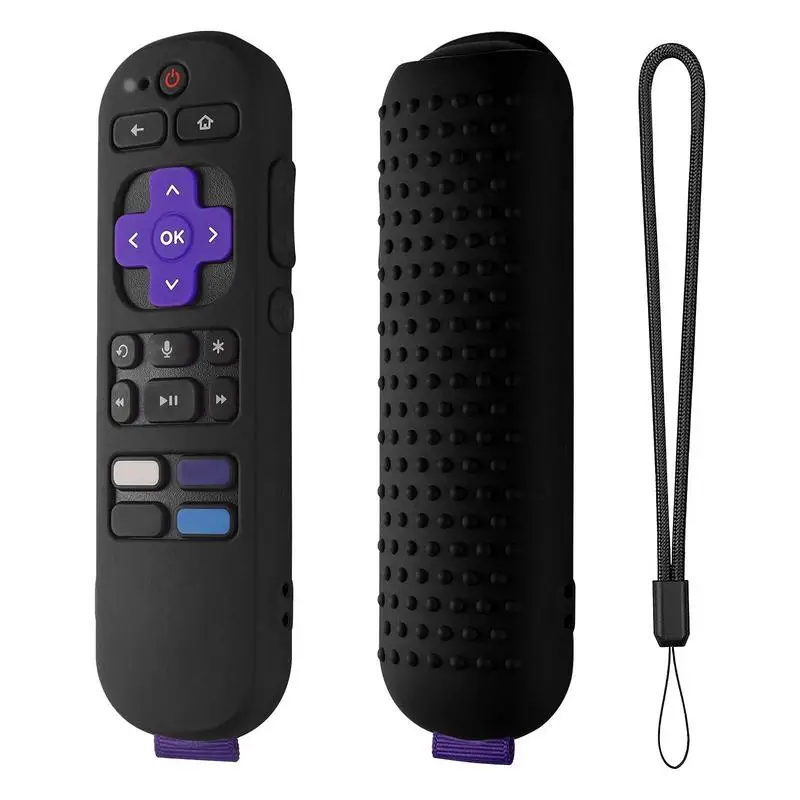 ROKUTV Capa Remota Silicone Rubber Case Para RokuExpress 4K + Streaming Stick TV Controle Remoto Shell Remote Protective Sleeve