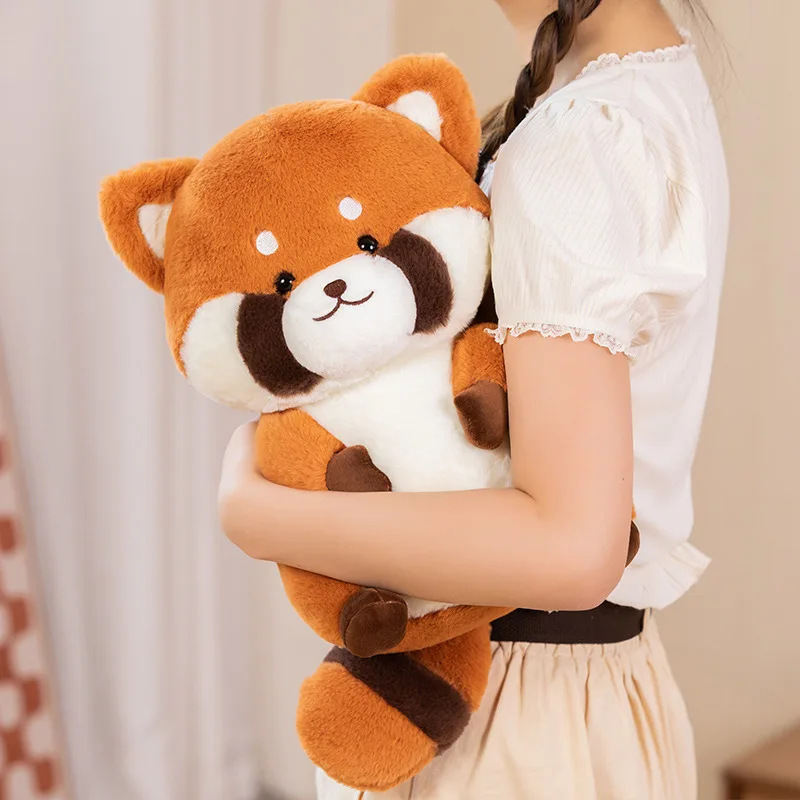 35CM Kawaii Plush Raccoon Plush Toys Lovely raccoon Pillow Stuffed Soft Animal Cushion Nice Birthday Christmas Gift for Girl