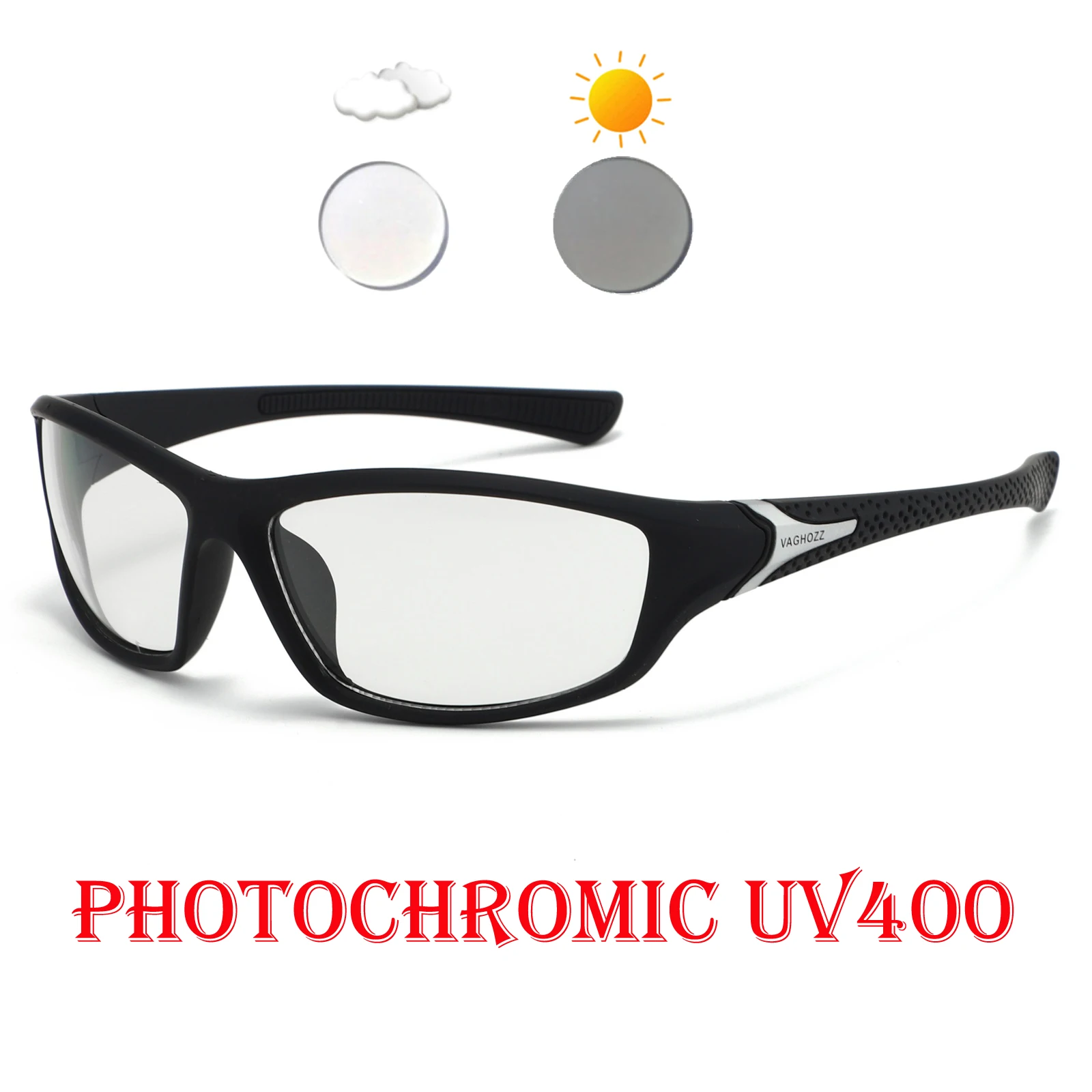 Nowe fotochromowe okulary przeciwsłoneczne UV400 do wędrówek, jazdy na rowerze, męskie i damskie, okulary rowerowe na zewnątrz, okulary do biegania, sportowe gogle rowerowe.