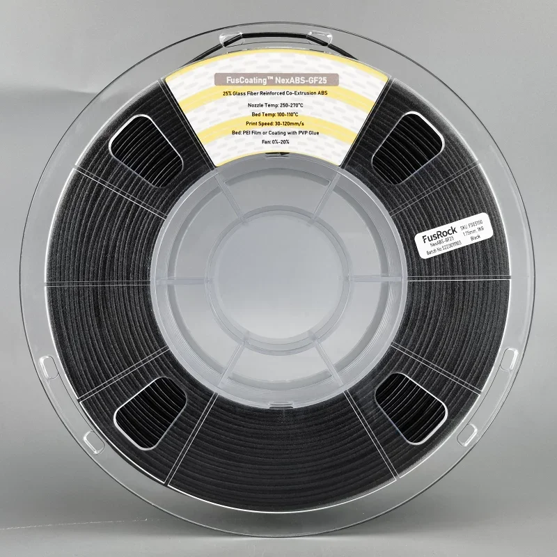 

3D printer filament NexABS-GF25 coated series, double-layer structure, high fiber content and low warpage ABS