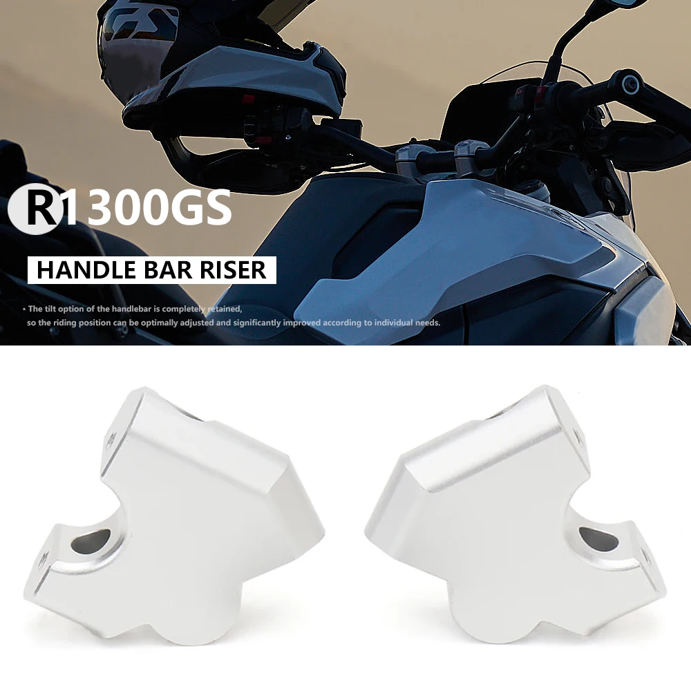 

New Handlebar Riser For BMW R 1300 GS R1300GS r1300gs 2023 2024 Motorcycle Aluminum Handle Bar Clamp Extend Adapter Kit