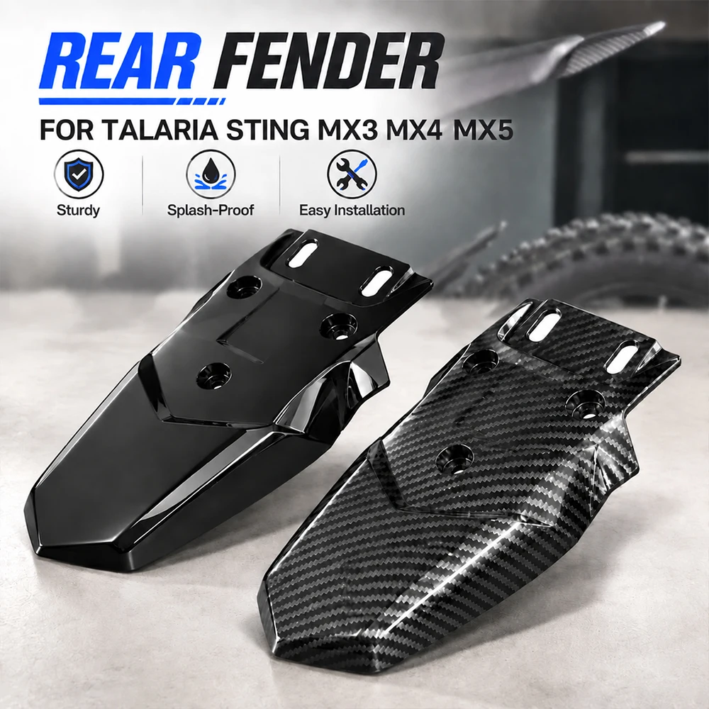Kotflügel hinten für Talaria Motorräder Zubehör Kotflügel hinten Kotflügel für Talaria Sting MX3 MX4 MX5 Diät E-Bike Carbon Faser