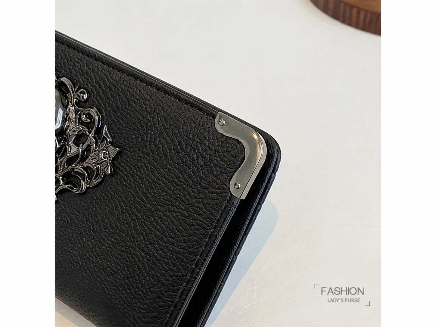 Unisex Lange Männer Frauen Geldbörse Punk Schädel PU Leder Brieftasche Zipper Clutch Tragbare Casual Dame Bargeld Geldbörse Brieftasche – Detail 1