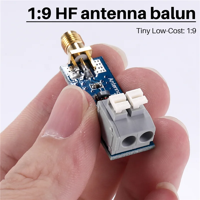 هوائي 1:9 HF Balun One Nine: نطاق تردد Balun صغير منخفض التكلفة 1:9، هوائي HF سلك طويل RTL-SDR 160M-6M جديد