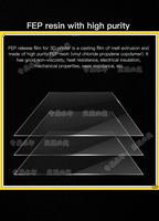 2pcs Creality 3D 0.15MM Light Curing FEP Release Film 200*140*0.15mm For LD-002R LD-002H HALOT-ONE Resin UV 3D Printer Parts