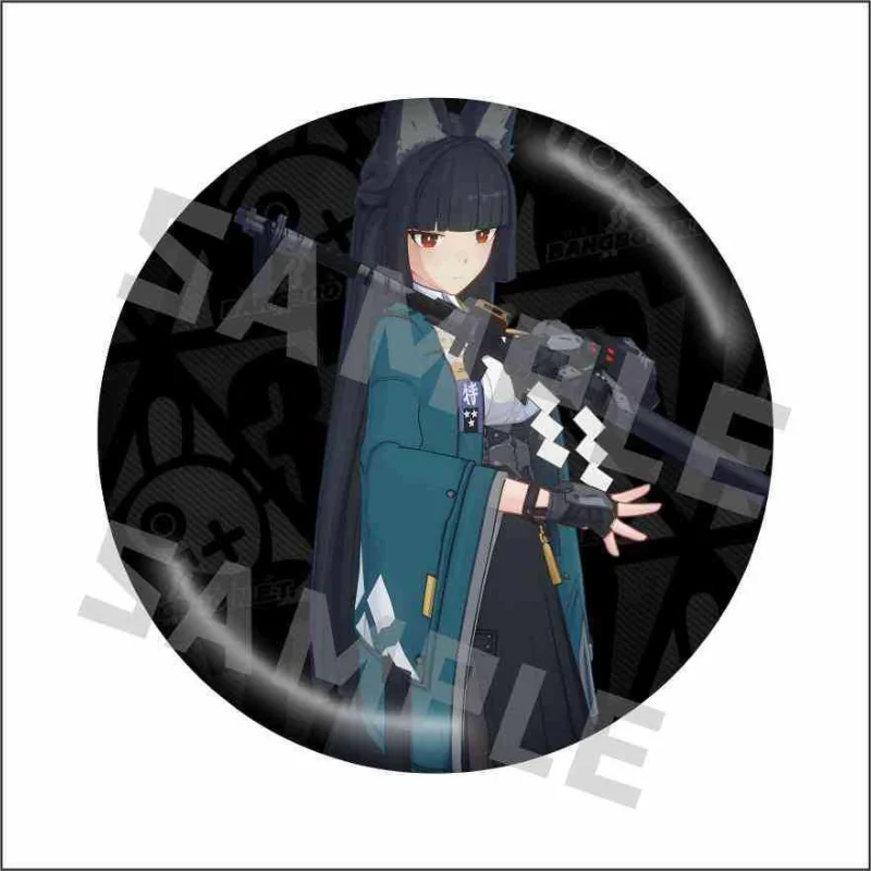 Nicole DeMara Eileen Jo Nekomiya Mana Hot Game Peripheral Tinplate Glass Film Badge Manga Enamel Pin Brooch for Clothes Jewelry