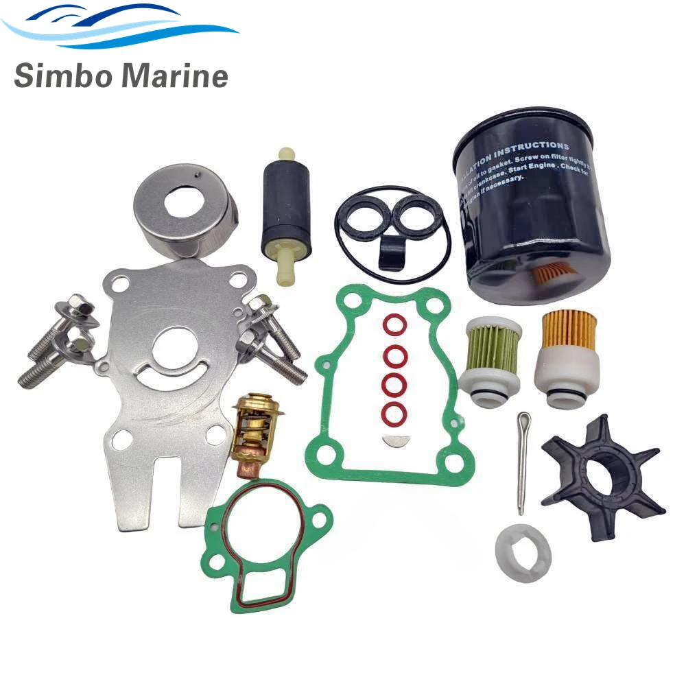 Outboard Service Kit With Filter For Yamaha Motors 4-Stroke F 50H 60A/C/F 50 60 HP 63D-W0078-01 18-3434