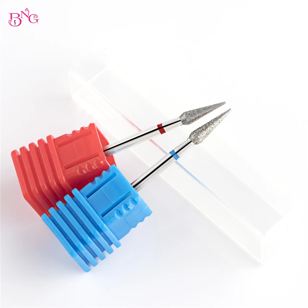 2 Stuks Nail Boor Bits Veilig Cuticula Verwijdering Elektrische Boor Voor Nail Diamant Frees Cutter Voor Manicure Nail Art Accessoires