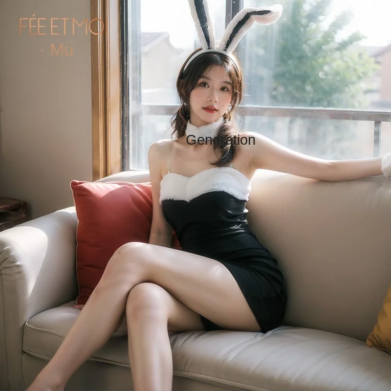 

Сексуальное Белье - Соблазнительный Костюм Зайки - Плюшевые Сексуальные Пижамы - Привлекательное Нижнее Белье для Женщин