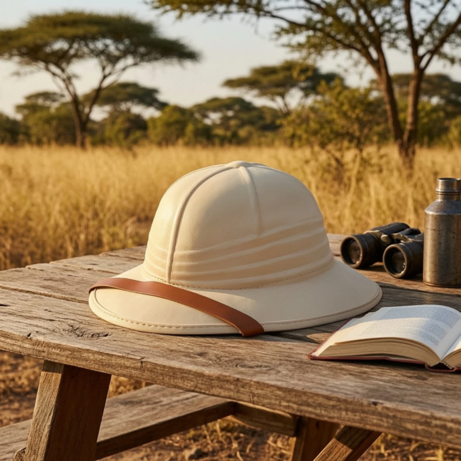 Safari Explorer Hat Nonwoven Safari Hat Pith Helmet Classic Headwear Reusable for Children, Dress-up, Role Play