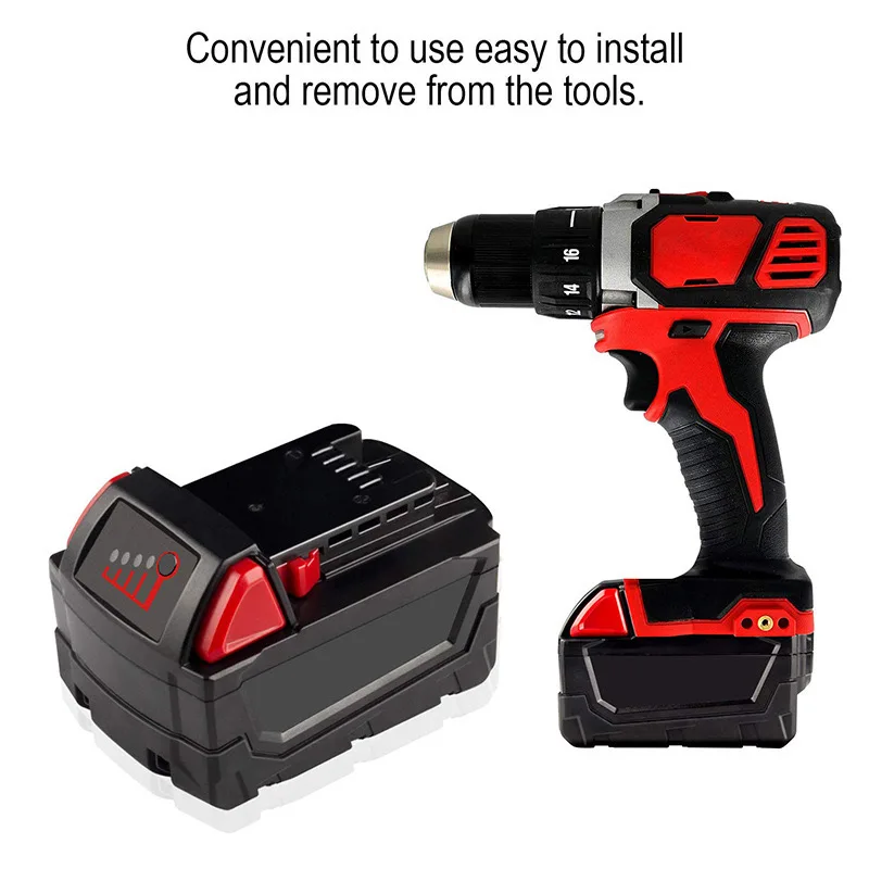 18V For milwaukee m18 battery 6/5/4/3Ah akku M18B5 XC 18V Rechargeable Li-ion Power Tools Battery Li-ion battery 48-11-1850