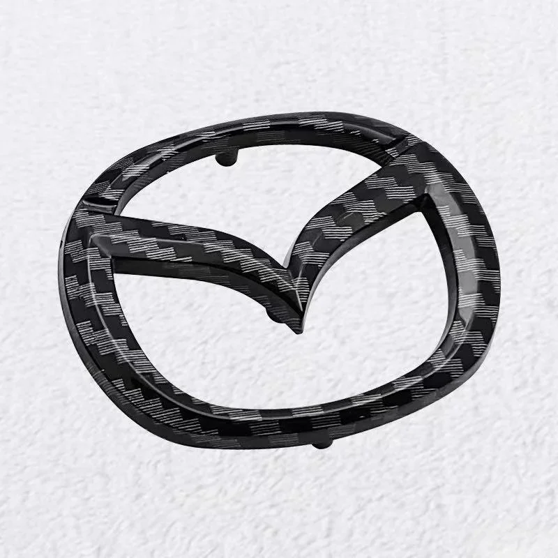 ثلاثية الأبعاد ABS لمازدا 57x45 مللي متر عجلة توجيه سيارة يغطي شعار ملصق عجلة القيادة شارة ملصق مائي التصميم اكسسوارات السيارات