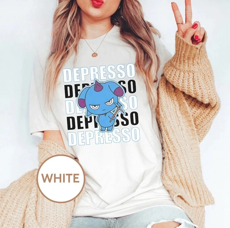 Palworld مستوحاة بندقية ديبرسو تي شيرت ألعاب للجنسين كل مباراة تي شيرت الألعاب البلوز هدية فريدة للاعبين لعبة فيديو الملابس