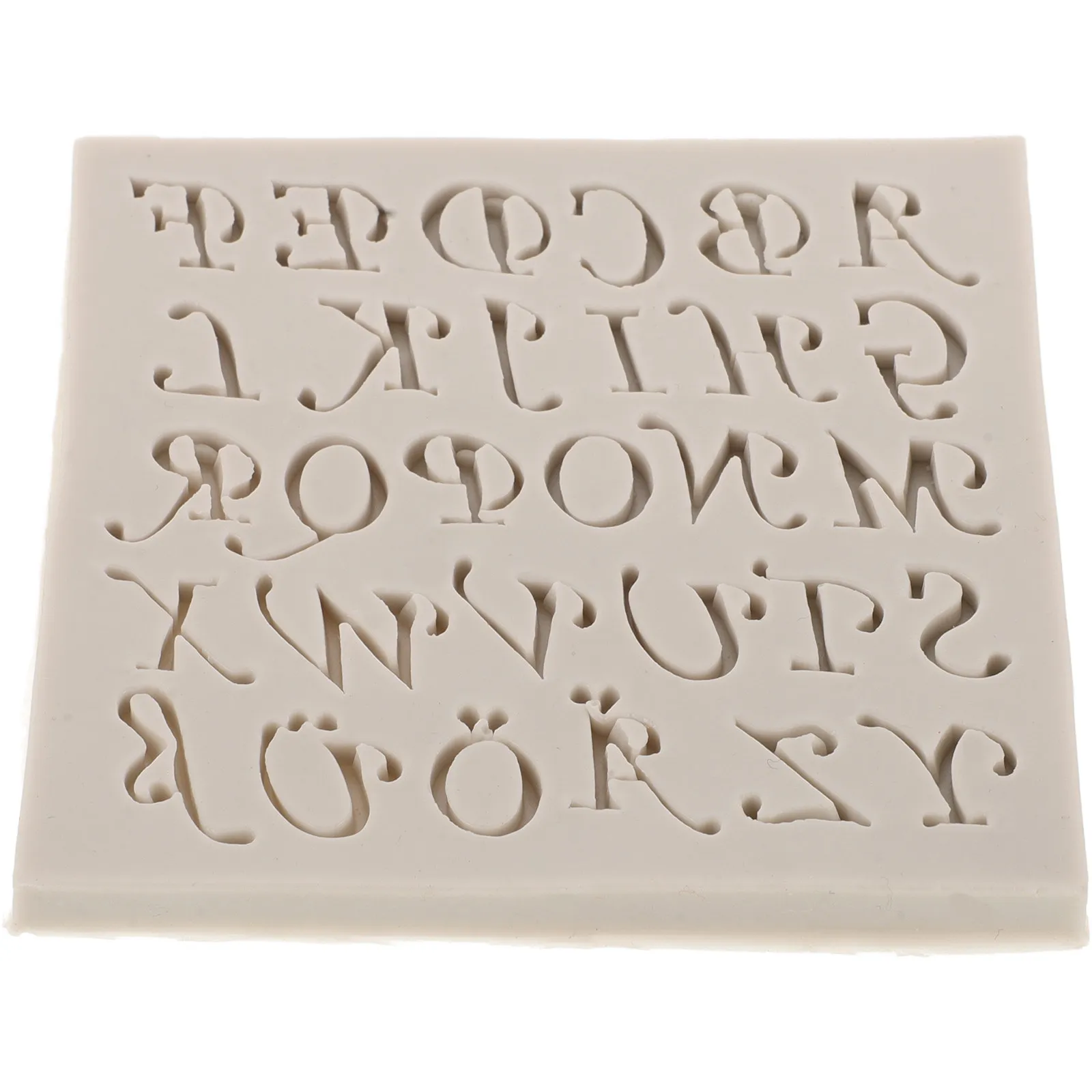 Letter Silicone Mold Alphabet Cake Fondant Chocolate Candy Baking Mold DIY Decoration Flexible Reusable Craft Tool