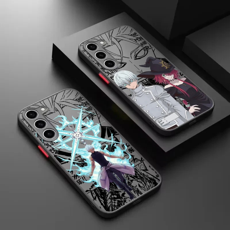 Anime Ragna Crimson For Samsung S24 S23 S22 S21 Ultra S20 FE Note 20 Lite Plus Frosted Translucent Phone Case