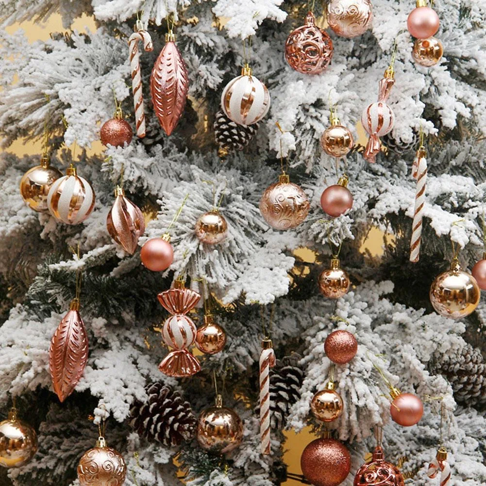 Christmas Decoration Christmas Tree Ball Pendant Candy Vine Pinecone Jewelry Set Christmas Home Decoration Pendant Gift Box