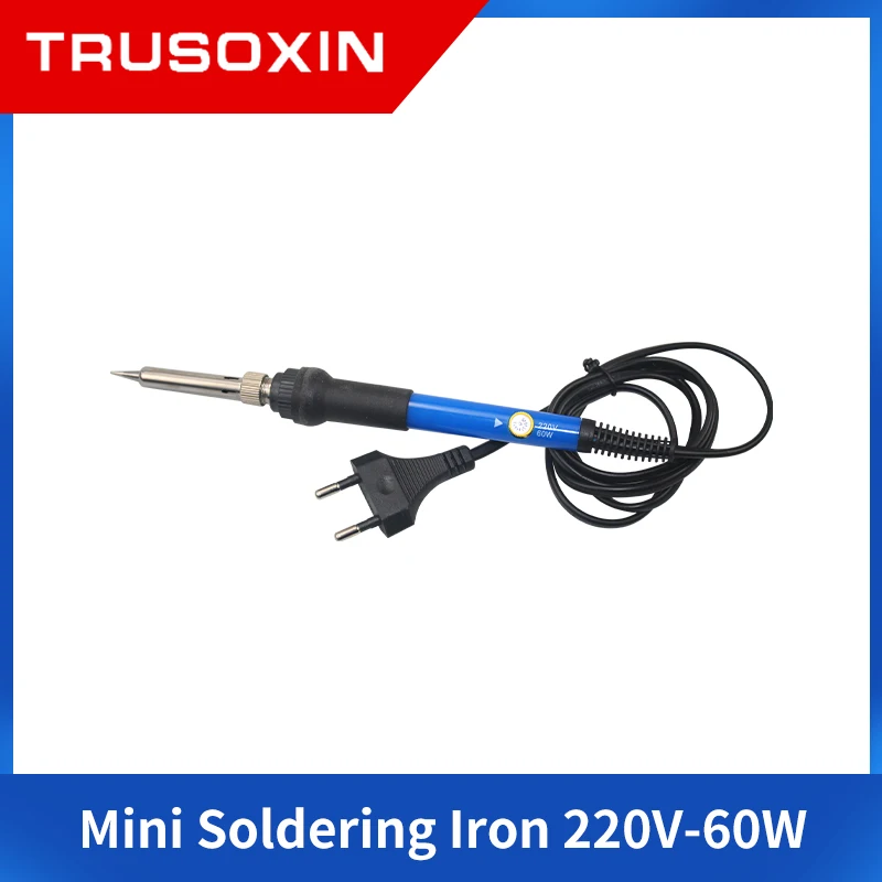 Solder listrik suhu dapat diatur, alat perbaikan ujung pensil panas Rework Station Solder las 220V 60W