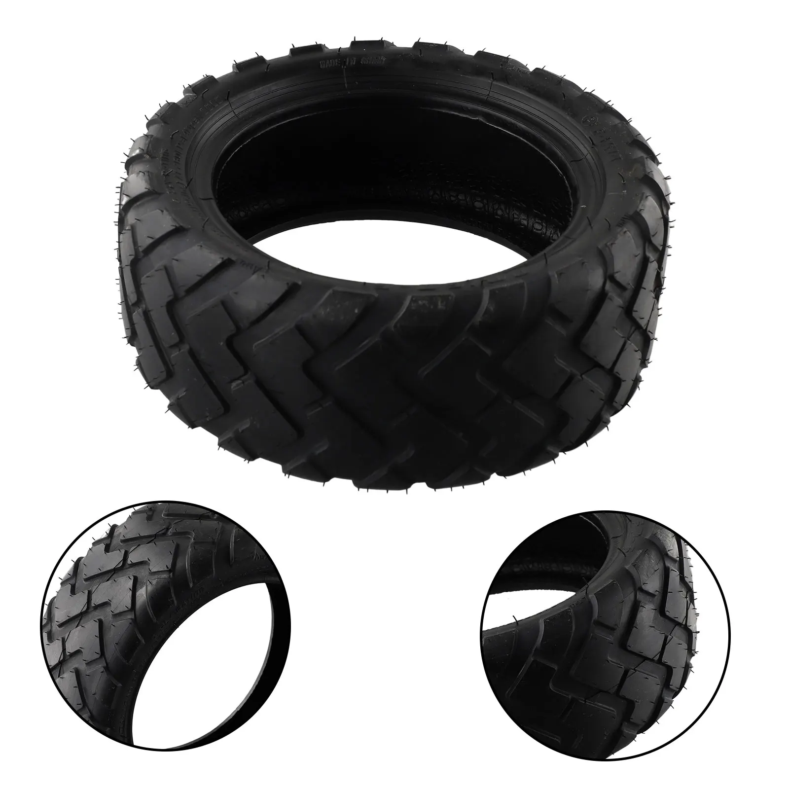 1pc Rubber Tubeless Tyre 10 Inch Electric Scooter 80/60-6 Thickened Tubeless Tyre Tire For 10x Black Scooter Parts