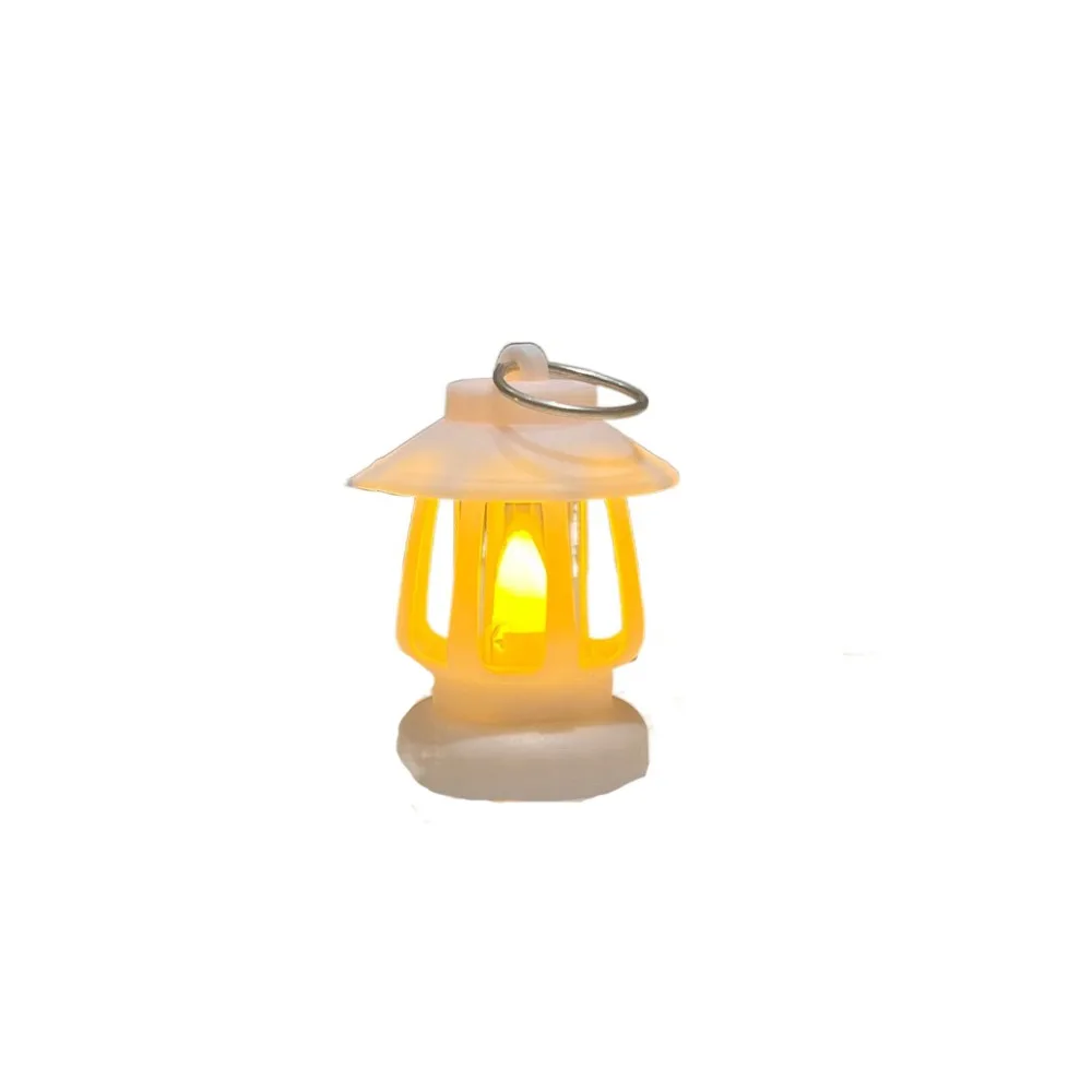 Retro LED Electronic Candle Light Flameless Warm Light Outdoor Hanging Small Lanterns Creative with Hook Christmas Tree Decor