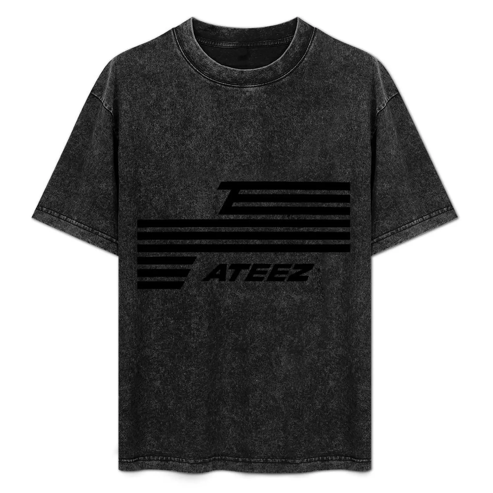 

Ateez Flag T-Shirt blacks Short sleeve tee baggy shirts oversized t shirt clothing for men