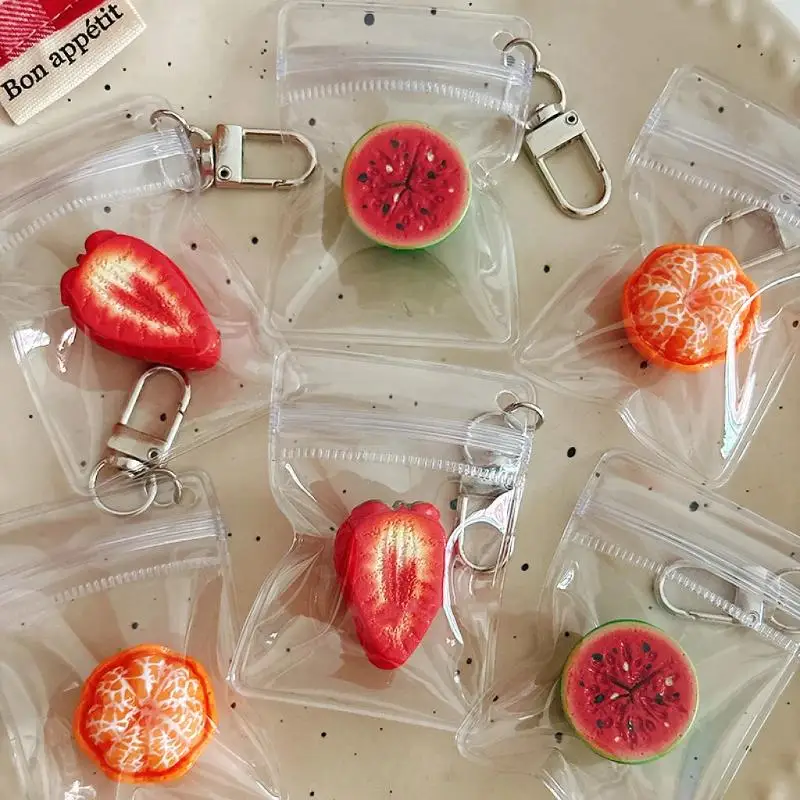 1 Stück Simulations-Schlüsselanhänger mit Guave, Banane, Papaya und Mango, Taschenanhänger, kreativer Rucksackanhänger und kleines Geschenk – Detail 11